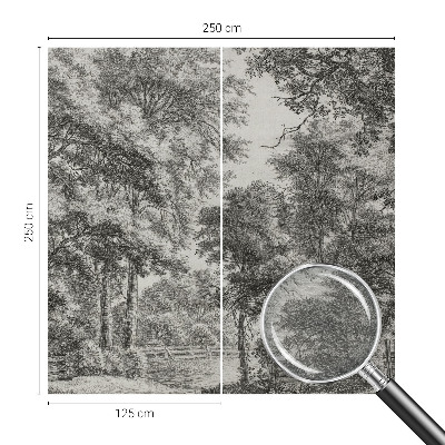 Vlies-Fototapete nach Maß mit einer Waldlandschaft als Motiv