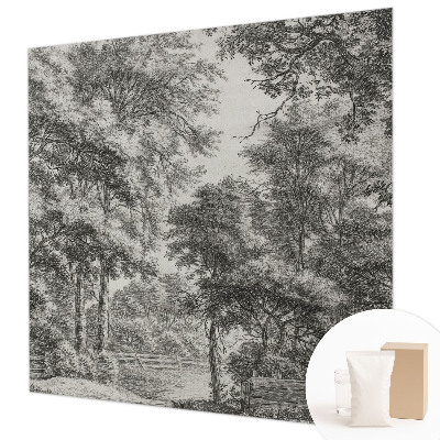 Vlies-Fototapete nach Maß mit einer Waldlandschaft als Motiv