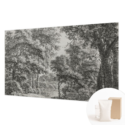 Vlies-Fototapete nach Maß mit einer Waldlandschaft als Motiv
