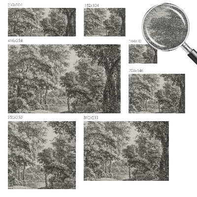 Vlies-Fototapete nach Maß mit einer Waldlandschaft als Motiv