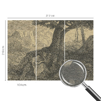 Fototapete aus Vlies mit Lesecharakter