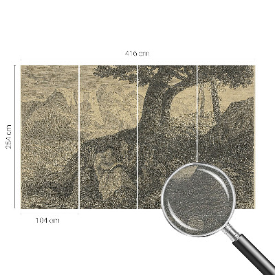 Fototapete aus Vlies mit Lesecharakter