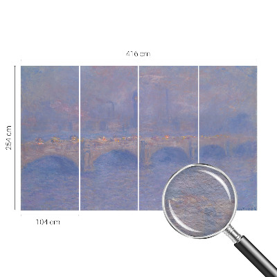 Vliestapete fürs Wohnzimmer Blaue Brücke