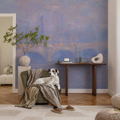 Vliestapete fürs Wohnzimmer Blaue Brücke