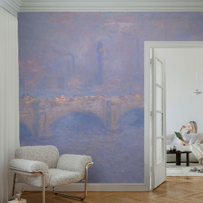 Vliestapete fürs Wohnzimmer Blaue Brücke