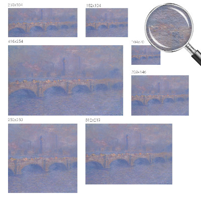 Vliestapete fürs Wohnzimmer Blaue Brücke