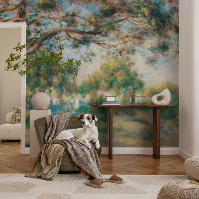 Vliestapete fürs Schlafzimmer mit einer Küstenlandschaft als Motiv
