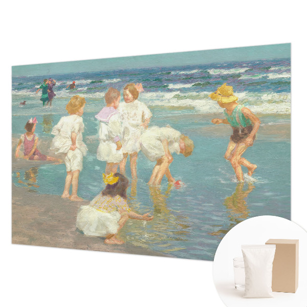 Moderne Vlies-Fototapete mit dem Motiv „Kindheit am Strand“