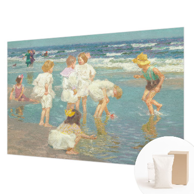 Moderne Vlies-Fototapete mit dem Motiv „Kindheit am Strand“