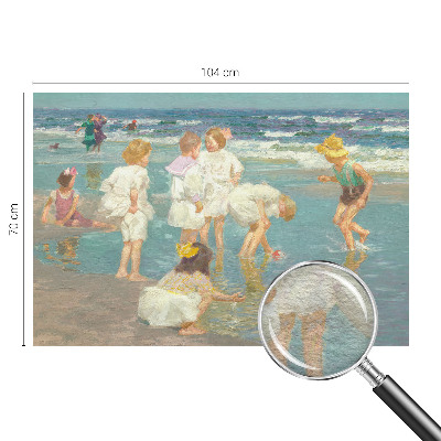 Moderne Vlies-Fototapete mit dem Motiv „Kindheit am Strand“