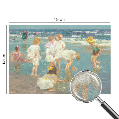 Moderne Vlies-Fototapete mit dem Motiv „Kindheit am Strand“