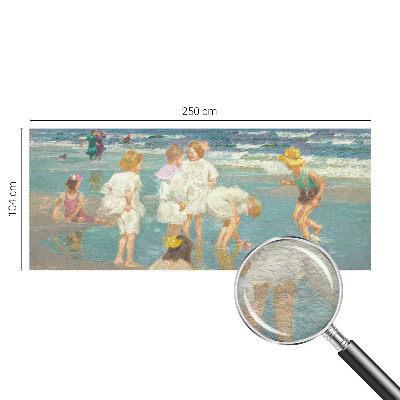 Moderne Vlies-Fototapete mit dem Motiv „Kindheit am Strand“
