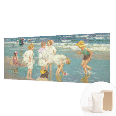Moderne Vlies-Fototapete mit dem Motiv „Kindheit am Strand“