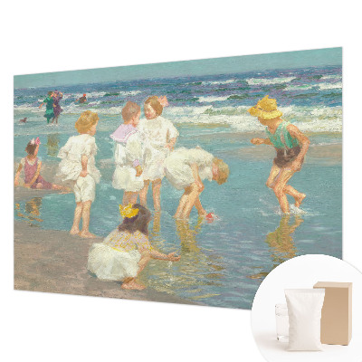 Moderne Vlies-Fototapete mit dem Motiv „Kindheit am Strand“
