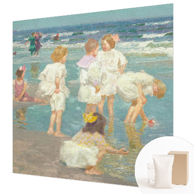 Moderne Vlies-Fototapete mit dem Motiv „Kindheit am Strand“