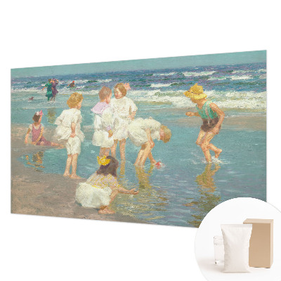 Moderne Vlies-Fototapete mit dem Motiv „Kindheit am Strand“