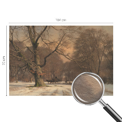 Motivtapete mit einer Winterlandschaft