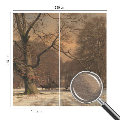 Motivtapete mit einer Winterlandschaft