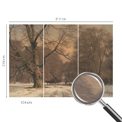 Motivtapete mit einer Winterlandschaft