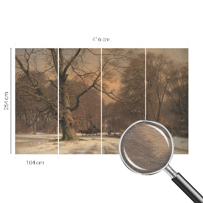 Motivtapete mit einer Winterlandschaft