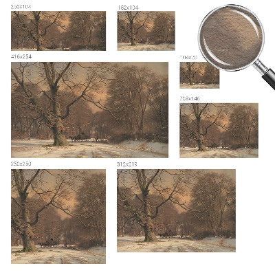 Motivtapete mit einer Winterlandschaft