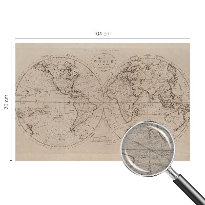 Bildtapete Alte Karte