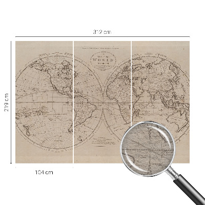 Bildtapete Alte Karte