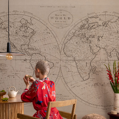 Bildtapete Alte Karte