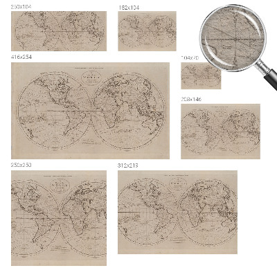 Bildtapete Alte Karte