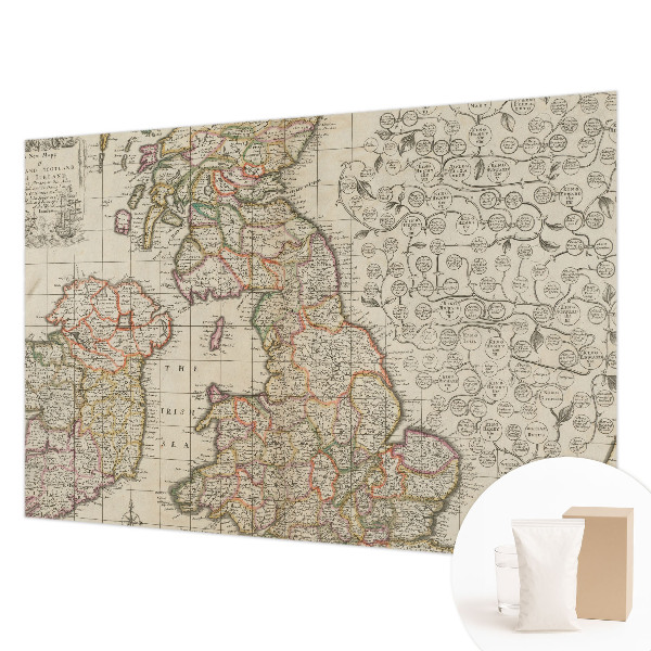 Wand-Fototapete Antike Karte