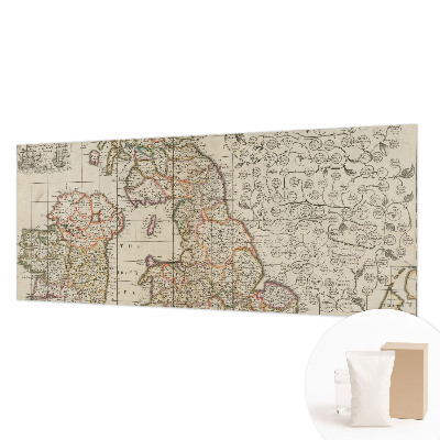 Wand-Fototapete Antike Karte