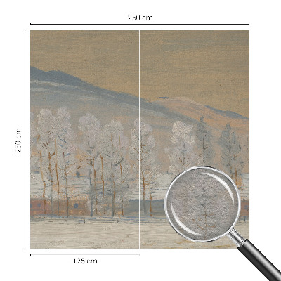 Fototapete mit Motiv einer Winterlandschaft