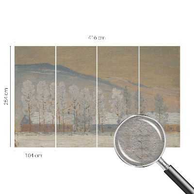 Fototapete mit Motiv einer Winterlandschaft