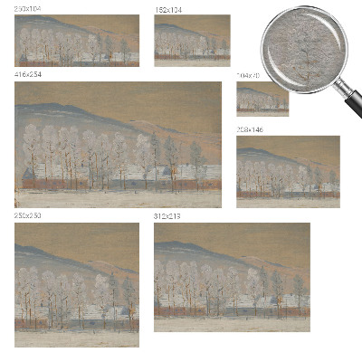 Fototapete mit Motiv einer Winterlandschaft