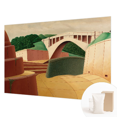 Dekorative Wand-Fototapete mit friedlicher Landschaft