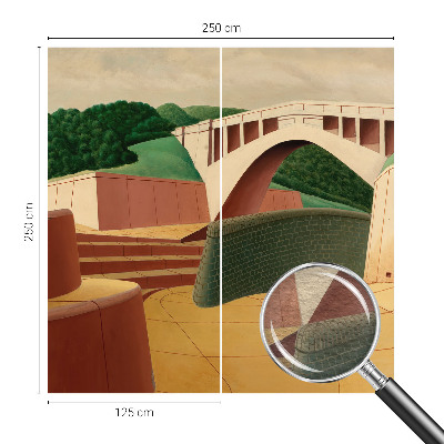 Dekorative Wand-Fototapete Friedliche Landschaft