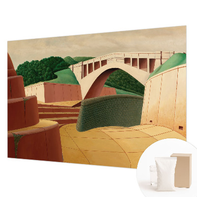 Dekorative Wand-Fototapete mit friedlicher Landschaft
