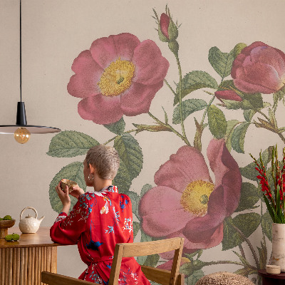 Vlies-Fototapete nach Maß mit Rosenmotiv