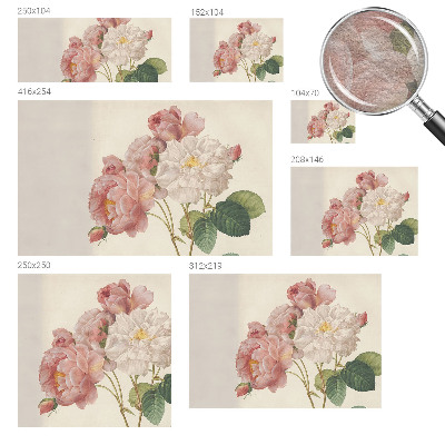 Vlies-Fototapete fürs Wohnzimmer mit romantischem Rosenmotiv