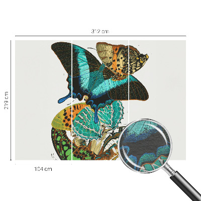 Vlies-Fototapete fürs Kinderzimmer Bunte Schmetterlinge