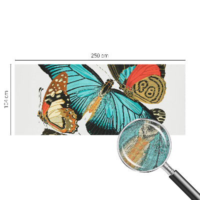 Vliestapete fürs Wohnzimmer Bunte Schmetterlinge