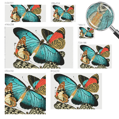 Vliestapete fürs Wohnzimmer Bunte Schmetterlinge