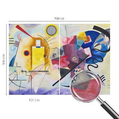 Vliestapete fürs Schlafzimmer Farbenfrohe Abstraktion