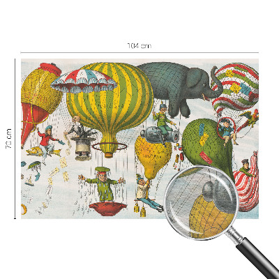 Bedruckte Vlies-Fototapete mit Motiv einer Ballonfahrt