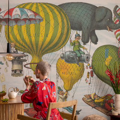Bedruckte Vlies-Fototapete Ballonfahrt