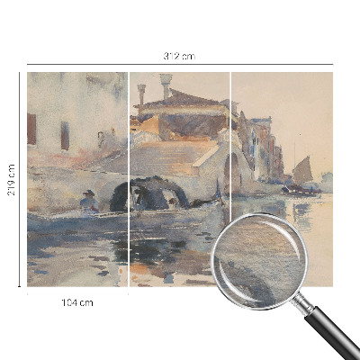 Vlies-Fototapete fürs Wohnzimmer mit venezianischer Harmonie als Motiv