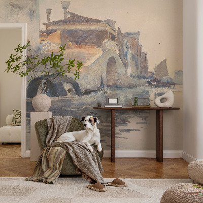 Vlies-Fototapete fürs Wohnzimmer mit venezianischer Harmonie als Motiv