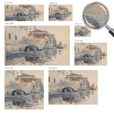 Vlies-Fototapete fürs Wohnzimmer mit venezianischer Harmonie als Motiv
