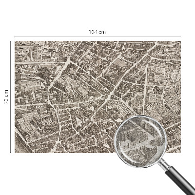 Motivtapete aus Vlies Stadtlabyrinth