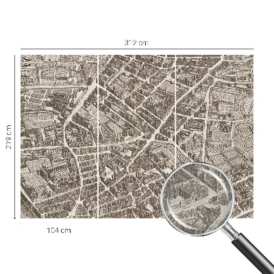 Motivtapete aus Vlies Stadtlabyrinth